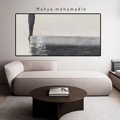 نقاشی تکسچر سیاه و سفید