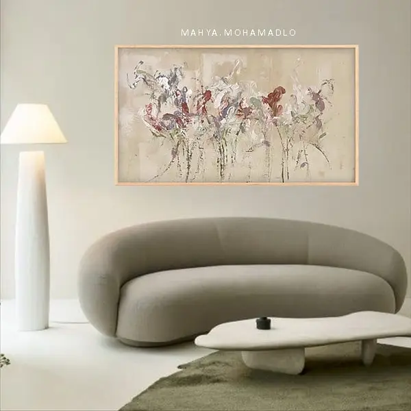 هارمونی رنگ تابلو با دکوراسیون