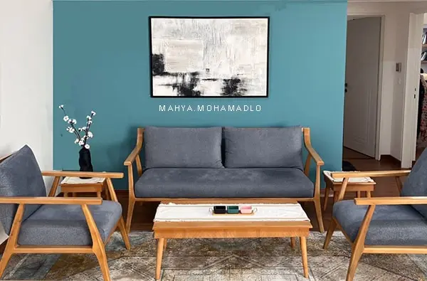 تابلو نقاشی در فضای نشیمن کوچک